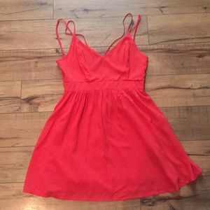 Mini Cherry Red Cris-Cross Dress